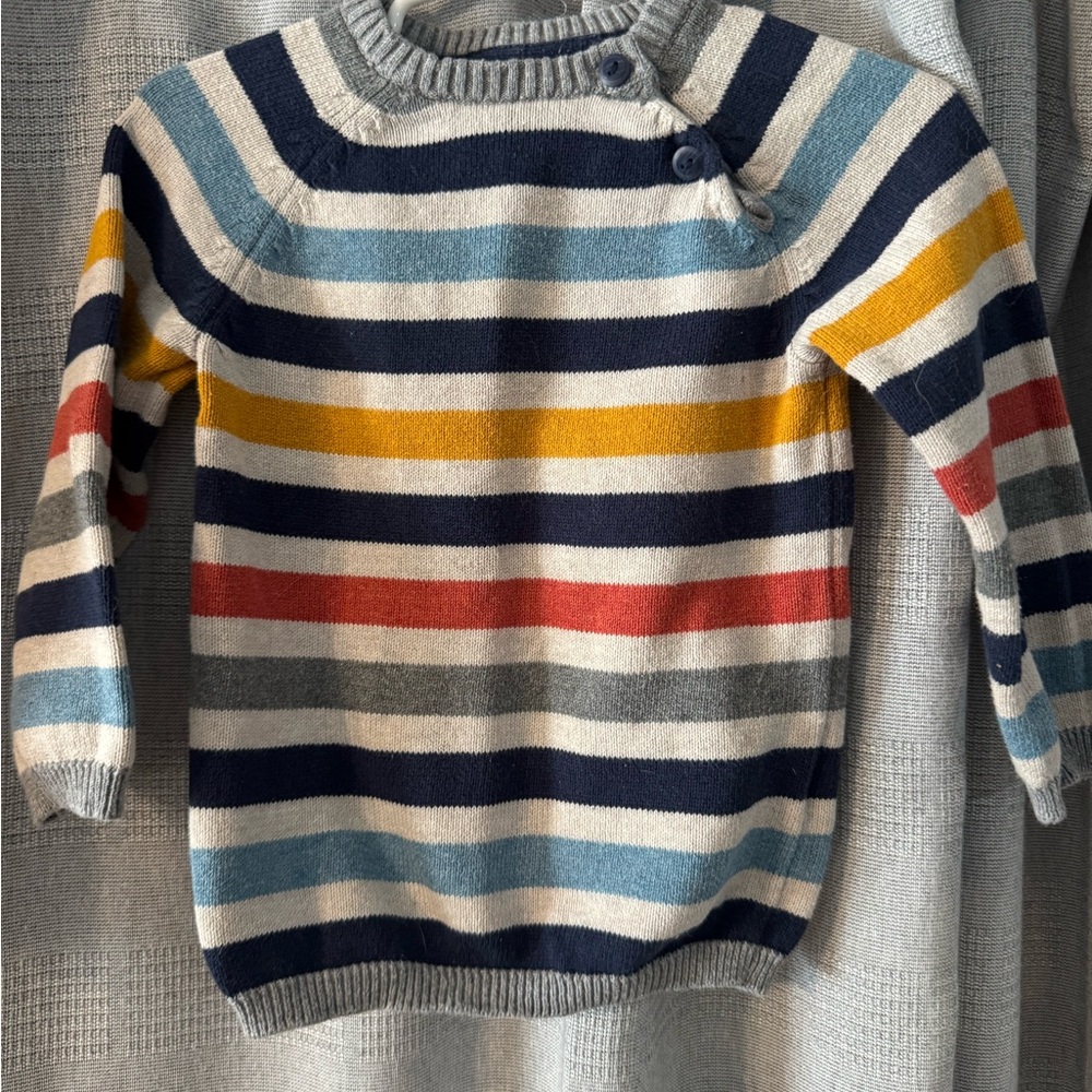 H&M Striped Kids Sweater - Blue, Yellow, Red, Gray
